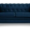 Habitat Chesterfield Velvet 2 Seater Sofa - Blue