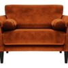 Habitat Jacob Fabric Cuddle Chair - Orange