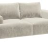 Habitat Julien Velvet 2 Seater Sofa - Natural