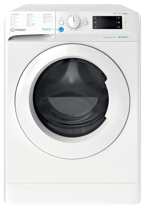 Indesit BDE107625XUKN 10/7KG 1600 Spin Washer Dryer - White