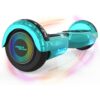 MEGA MOTION Hoverboards for Kids with LED Lights and Bluetooth Speaker