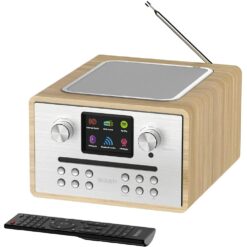 Majority Homerton 2 Smart Internet Radio DAB+ CD Player Oak