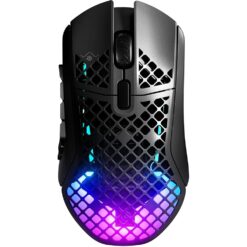 SteelSeries Aerox 9 Wireless Gaming Mouse - Ultra Lightweight MMO/MOBA - 89g - 18 Programmable Buttons - Bluetooth/2.4 GHz -...