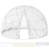 VEVOR Garden Dome Garden Dome Igloo 12ft Greenhouse Dome PVC igloo Geodesic Dome Kit