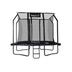 9ft x 6ft JumpPRO Xcel Black Rectangular Trampoline with Enclosure ...