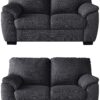 Argos Home Milano Pair of Fabric 2 Seater Sofa - Charcoal