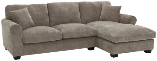 Argos Home Taylor Fabric Right Corner Chaise Sofa - Mink