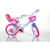 Dino Alyssa 14" Kids Bike - White/Pink