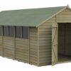 Forest 4Life Overlap Pressure Treated Apex Shed - 10 x 20ft