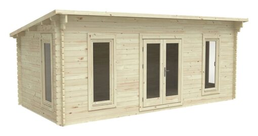 Forest Arley Log Cabin Pent Roof - 20 x 10ft