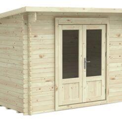 Forest Harwood Log Cabin Pent Roof - 10 x 7ft