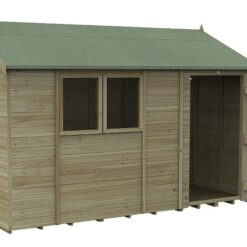 Forest Timberdale Reverse Apex Shed - 12 x 8ft