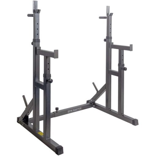 GYM MASTER Adjustable Squat Rack & Dip Stand Weightlifting Rack