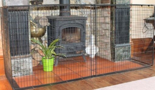 Genevieve 2 Panel Steel Fireplace Screen