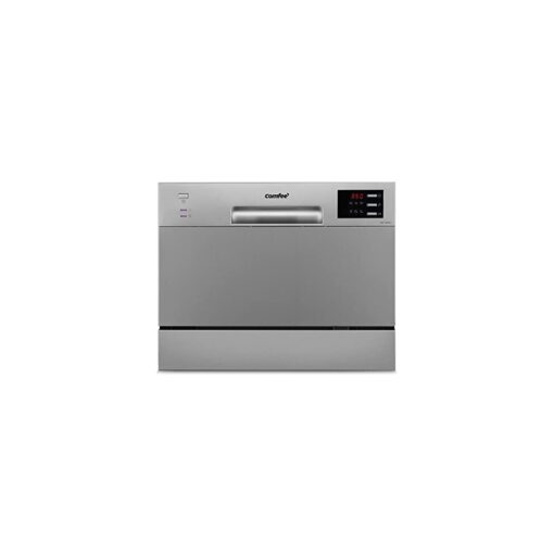 KWHTD602ES Freestanding Compact Dishwasher LED display 65 liters Silver Noise level decibels 47