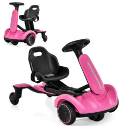 Kids Drift Car 6V Electric w/ 360° Whirling &2-Position Adjustable Seat