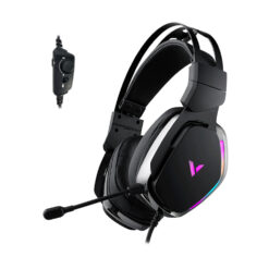 RAPOO VH710 Gaming Headset Virtual 7.1 Channel Customized drive ENC Noise Reduction Microphone 50mm High quality Unit RGB Light Wired Control