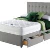 Silentnight Knightly Kingsize 4 Drawer Divan Bed - Grey