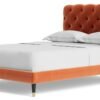 Swoon Burbage Double Velvet Bed Frame - Burnt Orange