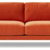 Swoon Charlbury Velvet 3 Seater Sofa - Burnt Orange