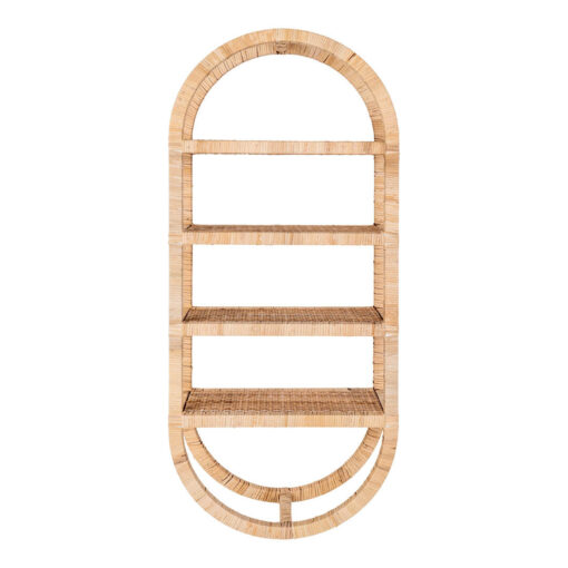 Aabir 4 Piece Oval Rattan Accent Shelf