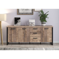 Abdirisaq 214 Cm Wide 3 Drawer Sideboard