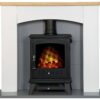 Adam Huxley Electric Stove Suite-White and Grey