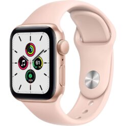 Apple Watch SE Gold Aluminium Case With Pink Sand Sport Band - 40mm