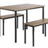 Argos Home Bolitzo Oak Effect Dining Table & 2 Benches