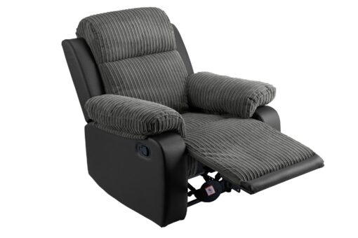 Argos Home Bradley Fabric Manual Recliner Chair - Charcoal