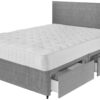 Argos Home Elmdon Double Deep Ortho 4 Drawer Divan Bed -Grey