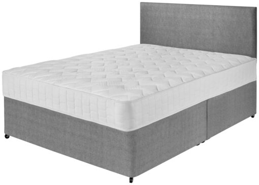 Argos Home Elmdon Double Deep Ortho Divan Bed - Grey