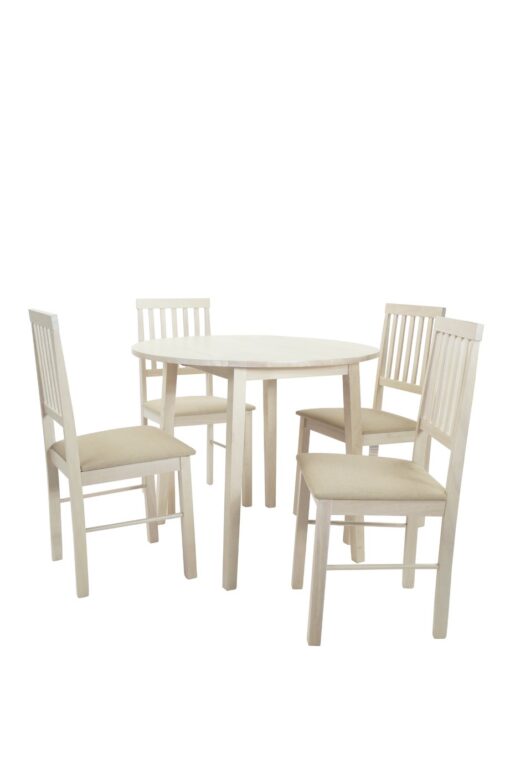 Argos Home Kendal Solid Wood Extending Table & 4 Chairs