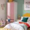 Argos Home Kids Malibu 2 Door 2 Drawer Wardrobe-Pink & White