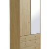 Argos Home Malibu 2 Door 3 Drawer Wardrobe - Beech Effect