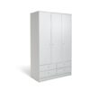 Argos Home Malibu 3 Door 4 Drawer Wardrobe - White