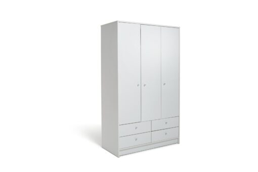 Argos Home Malibu 3 Door 4 Drawer Wardrobe - White