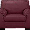 Argos Home Milano Leather Armchair - Burgundy