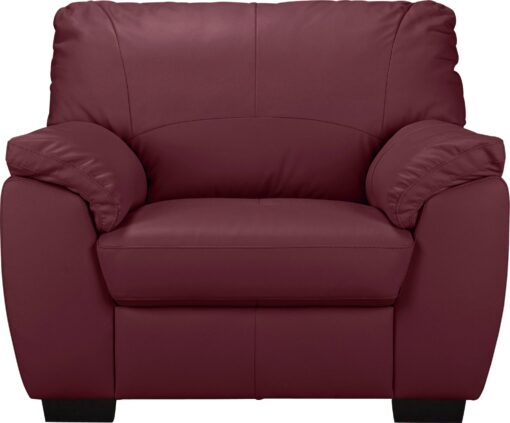 Argos Home Milano Leather Armchair - Burgundy