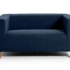 Argos Home Moda Small Velvet 2 Seater Sofa - Navy