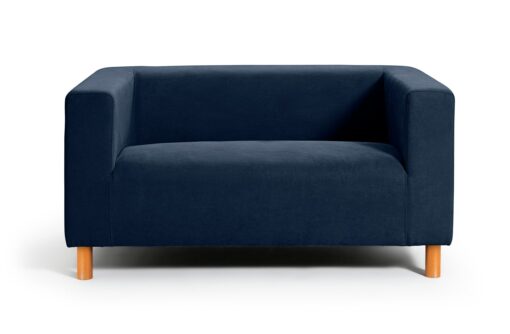 Argos Home Moda Small Velvet 2 Seater Sofa - Navy