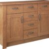 Argos Home Ohio 2 Door 6 Drawer Sideboard - Oak Effect