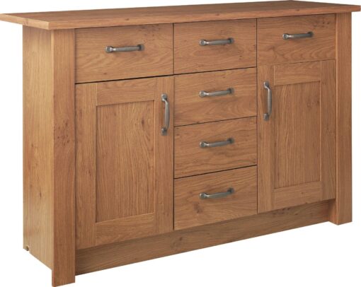 Argos Home Ohio 2 Door 6 Drawer Sideboard - Oak Effect