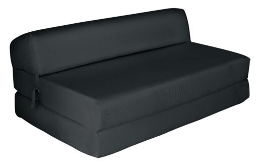 Argos Home Small Double Fabric Chair Bed - Jet Black