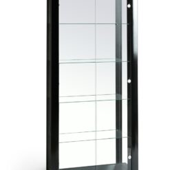 Argos Home Stella 2 Glass Door Display Cabinet - Black Gloss