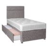 Argos Home Winslow 600 Pocket 2 Drawer Single Divan - Grey