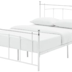 Argos Home Yani Double Metal Bed Frame - White