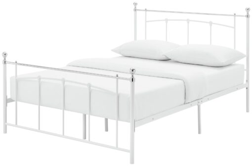 Argos Home Yani Double Metal Bed Frame - White