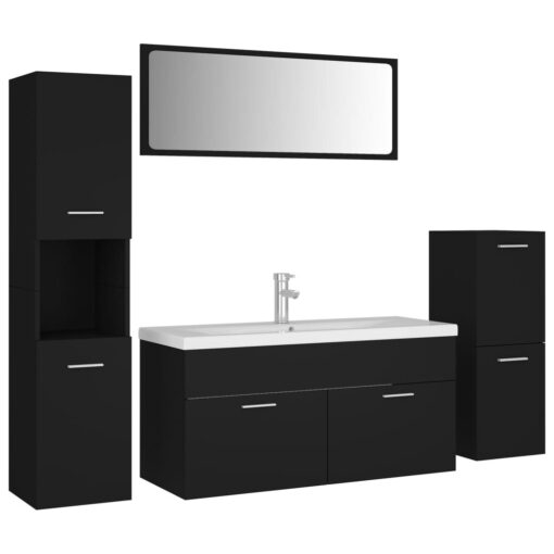 Aselin 5 Piece 1000mm Bathroom Furniture Suite with Mirror