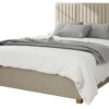 Aspire Grant Linen Double Ottoman Bedframe - Natural